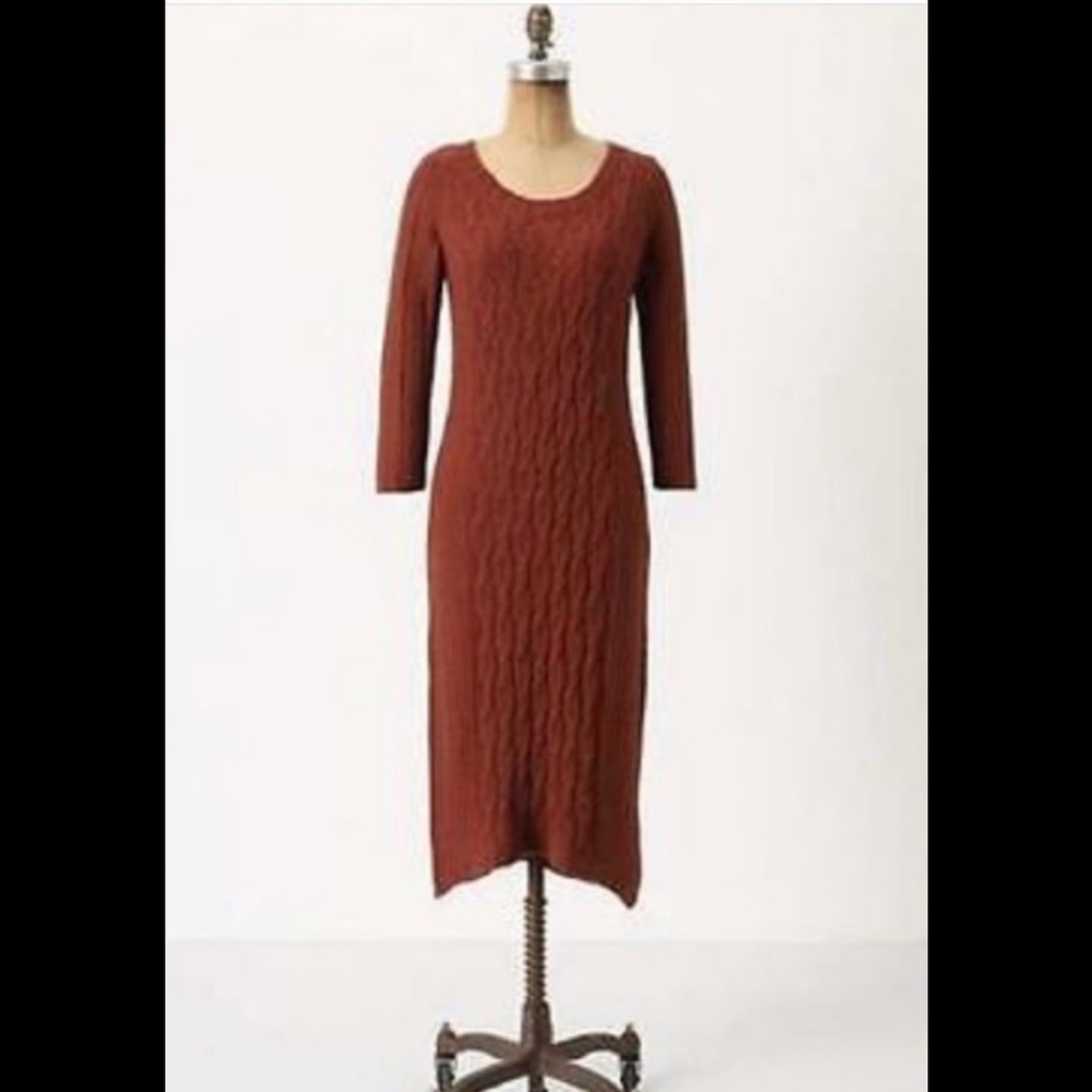 Anthropologie Sparrow Cabled Heaven Sweater dress